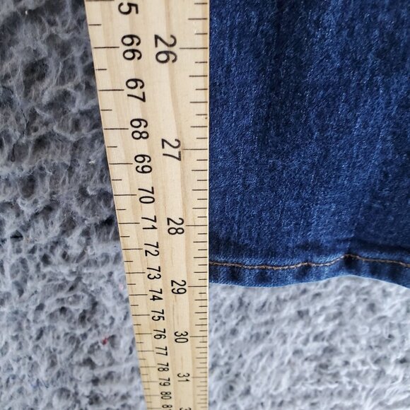 Old Navy Jeans Womens 12 Long Blue Original Skinny Long Stretch Cotton Blend - Picture 6 of 11